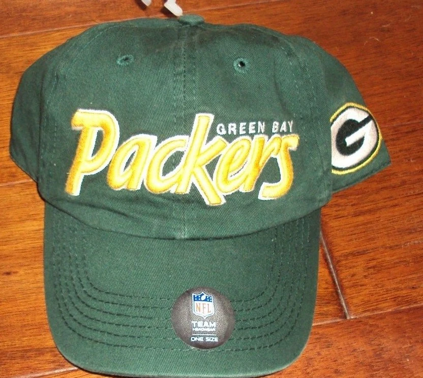 Cap Hat Snap Back Green Bay Packers NFL Team Apparel Football Men's One Size - Image 1 of 4
