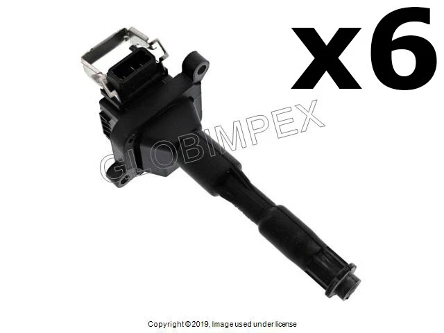 BMW E36 E38 (1995-2003) Ignition Coil (Set of 6) BOSCH + WARRANTY - Image 1 of 1