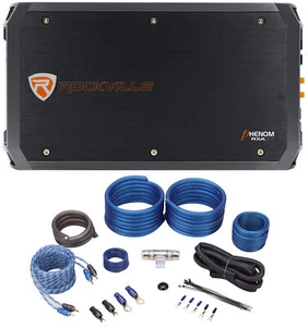 Rockville RXA-T2 2400 Watt Peak/625w RMS 2 Channel Car Stereo Amplifier+Amp Kit - Picture 1 of 11