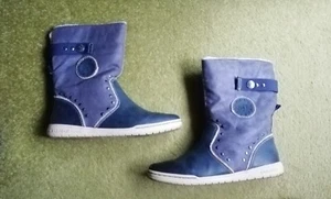 S. Oliver leichte Boots Stiefel sportlich Gr 39 blau neuw. - Bild 1 von 3