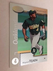 2002 Leaf Certified #32 - Miguel Tejada - Oakland Athletics - Picture 1 of 2