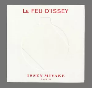 Carte publicitaire - advertising card - Le Feu d'Issey Miyaké recto verso - Imagen 1 de 2