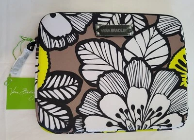Vera Bradley Citron Neoprene Tablet eReader Sleeve 10x8 Padded Zipper N29 - Image 1 of 4