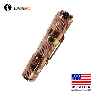 LUMINTOP Copper ToolAA 2.0 LED Flashlight, 650LM, IP68 Waterproof, 14500 Battery