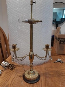 Vintage Brass Table Lamp - Picture 1 of 18