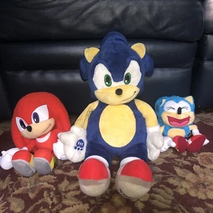 CONSTRUYE UN OSO AZUL SONIC EL ERIZO SEGA BABW PELUCHE PELUCHE JUGUETE RETIRADO - Imagen 1 de 11