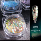 Color Change Neon Aurora Mermaid Nail Art Glitter Powder Mirror Chrome Pigment*