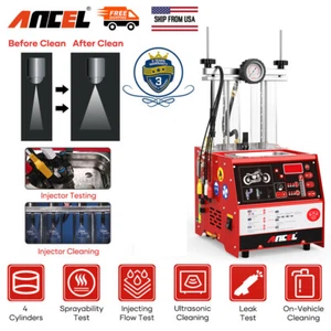 ANCEL AJ400M Ultrasonic Fuel Injector Cleaner & Tester Motorcycle Cleaning Tools - Imagen 1 de 6