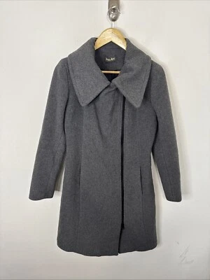 Abrigo largo Soia & Kyo gris mujer S mezcla lana cremallera Foto 1 de 4