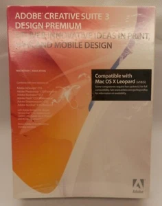 Vintage Adobe Creative Suit 3 Design Premium Factory Sealed c.2007 Photoshop CS3 - Picture 1 of 4