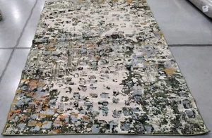 GREEN / TURQUOIS 5'-3" X 7'-6" Back Stain Rug Reduced Price 1172756425 MAD425Y-5 - Picture 1 of 4