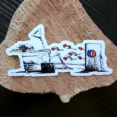 "Mini pegatinas de vinilo Grateful Dead de 3"" 🌹💀 Maxell Parody Blown Away IS IT LIVE OR" Foto 1 de 4