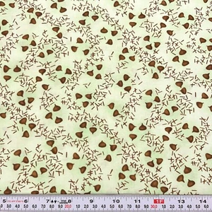 Just Desserts by Diane Knott Clothworks Chocolate Green Cotton by the HALF YARD - Picture 1 of 2