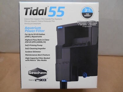 Seachem Tidal 55 HOB Power Filter By SICCE (Up to 55 Gallons) - Image 1 of 4