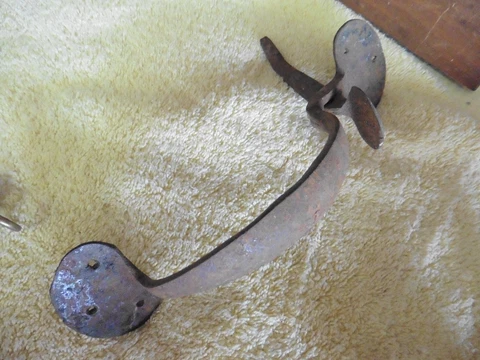 Vintage Rusted Door barn Handle working Cover