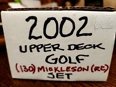 2002 Upper Deck 130 cartas conjunto de golfe Mickelson novato - NrMt - Imagem 1 de 4