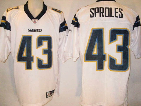 Darren Sproles San Diego Chargers Mens White Reebok Premier Jersey Cover