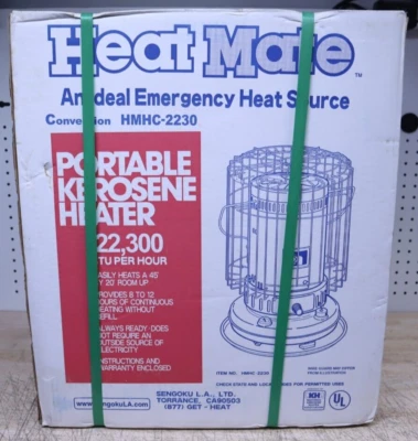 Calentador de queroseno radiante Heat Mate HMC-2230 HeatMate 22300 BTU/H 1000 pies cuadrados - EE. UU. Foto 1 de 4