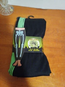 Funny Bones Bad To The Bone Glow Leggings With Print On One Side. L/XL (12-18) - Picture 1 of 5