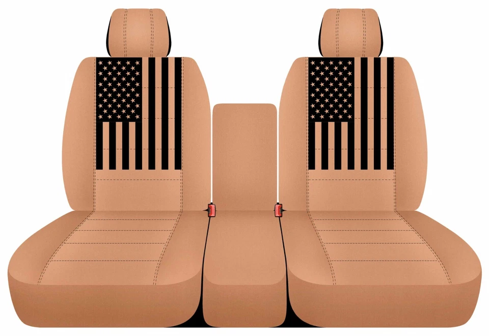 Se adapta a camioneta Dodge Dakota 2005-2011 40-20-40 delantera colores sólidos bandera americana Foto 1 de 1