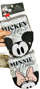 Disney MICKEY & MINNIE MOUSE 2-Pack Mini Oven Mitts * Gray White Marble NWT - Picture 1 of 4
