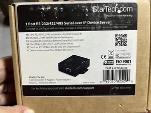StarTech NETRS2321E 1 Port RS-232/422/485 Over IP Adapter - Picture 1 of 4