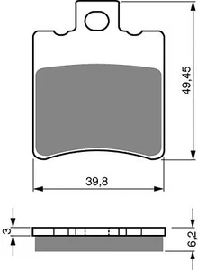 Brake Disc Pads Front R/H Goldfren for 1998 Atala Hacker Racing 50 - Bild 1 von 2