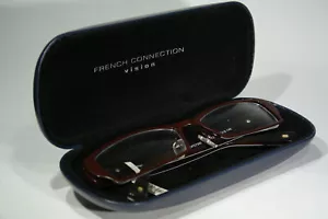 Nuevos marcos de gafas FRENCH CONNECT FCUK Vision OFC7202 púrpura oscuro y marrón - Imagen 1 de 12