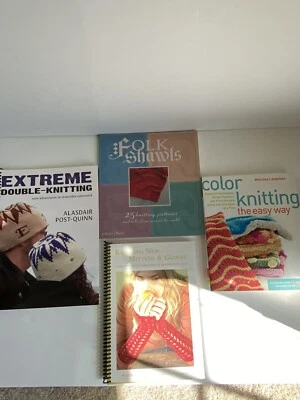 Knitting Books Lot of 4 Techniques Patterns How to Crafting Years 08, 11, 00, 10 - Image 1 of 4