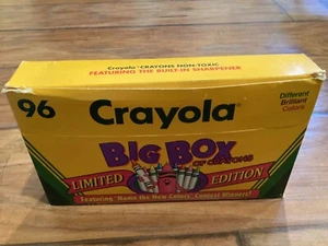 Crayola 96 Crayons Big Box Sharpener Limited Edition 16 New Colors Winners 1993 - Picture 1 of 5