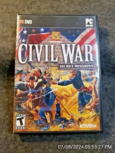 History: Civil War Secret Missions Win XP & Vista No Manual (PC, 2008) (C1B1)) - Picture 1 of 8