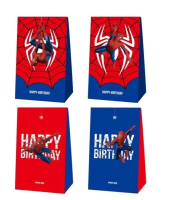 12PCS Spiderman Paper Loot Lolly Gift Bag Party Supplies Birthday Decoration - image 1 of 4