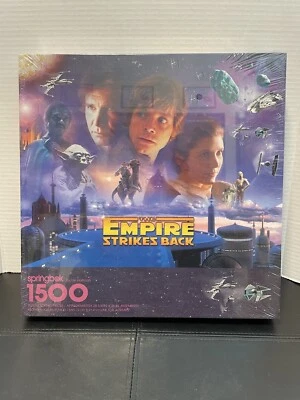 Rompecabezas Star Wars Han, Luke, Leia 1500 piezas Springbok 1995 sellado vintage Foto 1 de 4