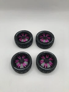 Ridemakerz RC Car 2008 Corvette 2.4 GHz Wheels (Set of 4) - Purple/Black - Picture 1 of 6