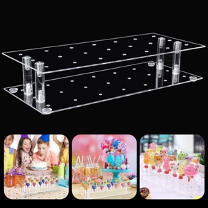 Acrylic Cake Pop Stand Holder Display Cupcake Lollipop Weddings Birthday Part \⸙ - Picture 1 of 8