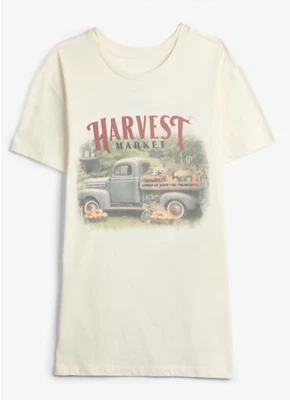 Maurices~New With Tags~Harvest Market Oversized Fit Graphic Tee~Plus Size 1- 1X - Image 1 of 4
