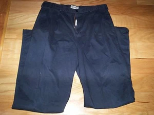 PANTALONE UOMO ROUNDTREE & YORK CASUAL 36X36 NERO, 100% COTONE CON POLSINI - Foto 1 di 2