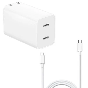vivo 80W GaN Double Port Chargeur Mural Rapide Câble USB-C - Photo 1 sur 11