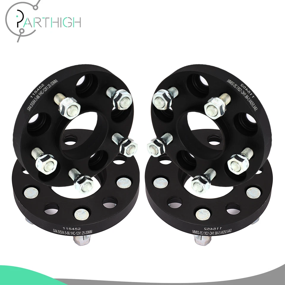 Fits Infiniti G35 G37 Q50 Q60 FX35 5x4.5 Hubcentric Wheel Spacers (4) 20mm Thick - Image 1 of 4
