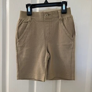 Tea Collection Destination Shorts Sandstone Elastic Waist Boys Size 5 NWT - Picture 1 of 9