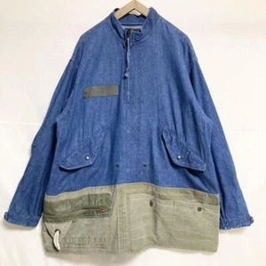 Ink x Orslow x Nakatsu 3 Remake Denim Pullover Smock Free Size Japan Unique Used - Picture 1 of 12