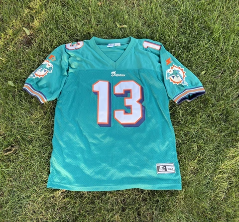 Vintage Starter Miami Dolphins Authentic Stitched Dan Marino Jersey Size 52 Cover