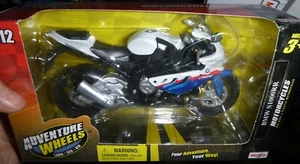 RUEDAS DE AVENTURA DE MOTOCICLETA MAISTO 1/12 1000RR BMW DIECAST - Imagen 1 de 2