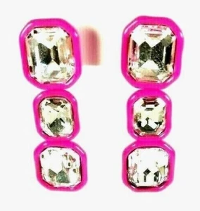 ORECCHINI OPS! WONDER DONNA A LOBO-ACCIAIO E CRISTALLI-3 CASTONI ROSA(OPSOR-672) - Imagen 1 de 3