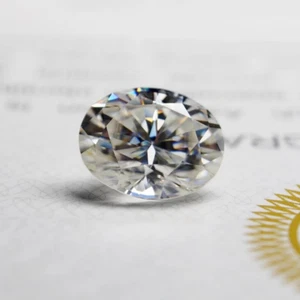 5 Crt Top Quality VVS1 Oval Loose Diamond Pass Diamond Tester + 1 Free Gift - Picture 1 of 6