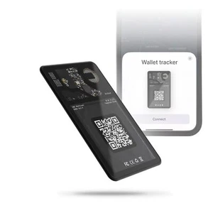 Rastreador de billetera de tarjeta aérea cuadrada rodante - Buscador de billeteras Bluetooth Encuentra mi red - Imagen 1 de 5