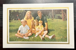 1969 Edward Ted Kennedy Family Holiday Greetings Card No Envelope Glossy - Picture 1 of 8