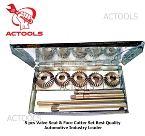 Valve Seat And Face Cutter 5 Pcs Set Best Quality Automotive Industry Leader UK - Picture 1 of 18