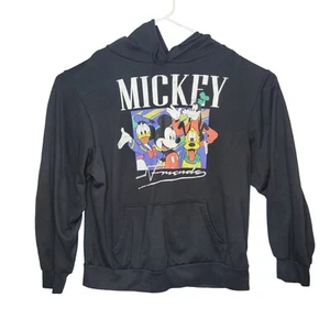 Disney Mickey And Friends Hoodie Sweatshirt Black Adult Sz XL Graphic Print - Picture 1 of 9