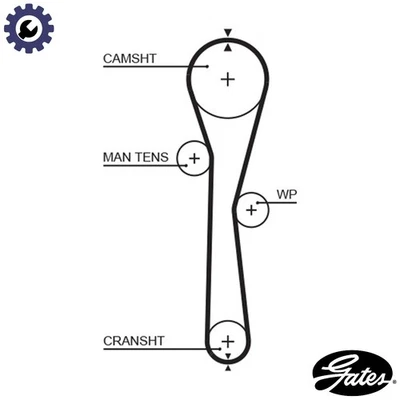 TIMING BELT 5577XS FOR RENAULT CLIO/SYMBOL/EURO/III/CAMPUS/MIO/Mk/Sportour/Van - Image 1 of 4